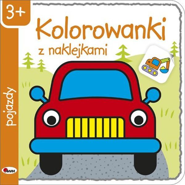 Pojazdy kolorowanki z naklejkami