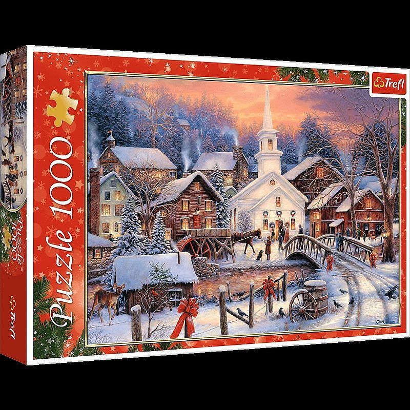 Puzzle 1000 białe święta 10602