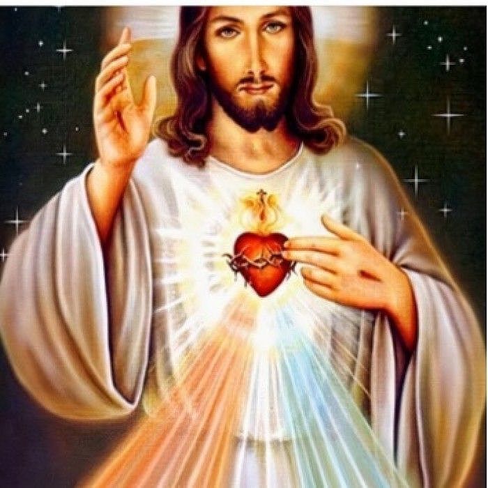 Malowanie po numerach święte jezus chrystus- serce