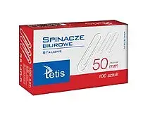 Spinacze biurowe okrągłe 50mm 100 szt paczka 10 sztuk