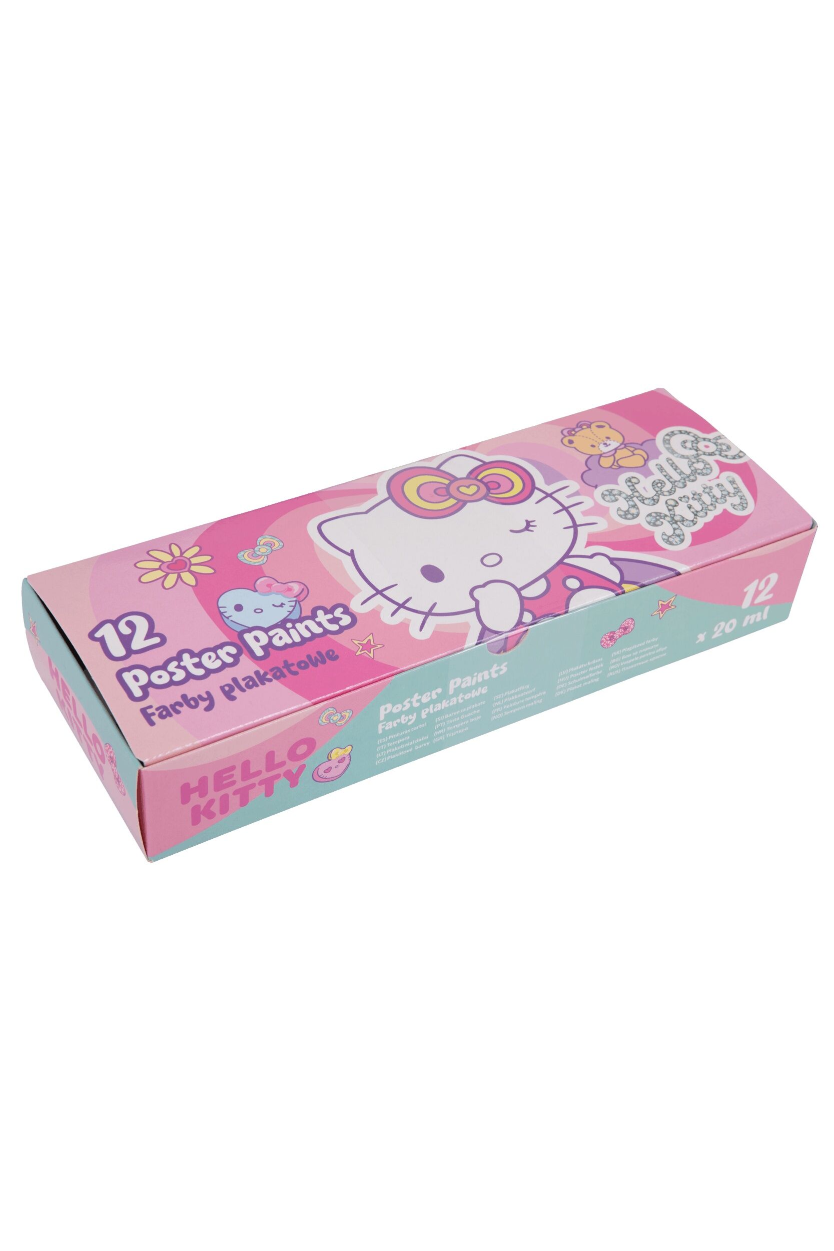 Farby plakatowe Hello Kitty pink 20ml x 12 kolorów