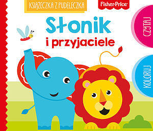 Fisher Price Książeczka z pudełeczka. Słonik i przyjaciele