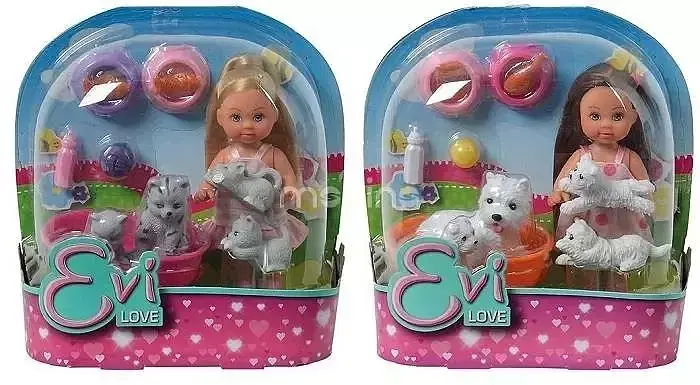Lalka evi ze zwierzątkami 1szt. Mix