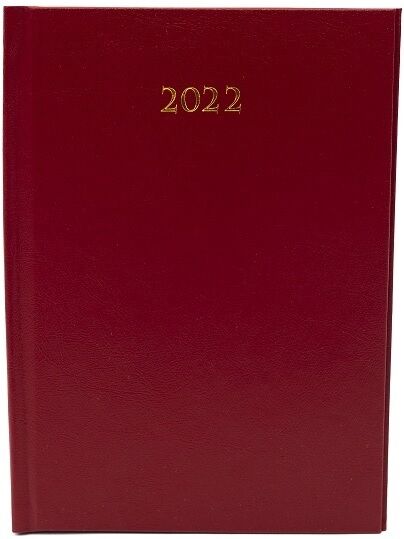 Terminarz 2022 A5 Dzienny Divas bordowy