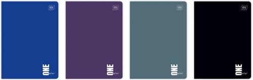 Zeszyt A5 w kratkę 60 kartek One Color 10 sztuk mix
