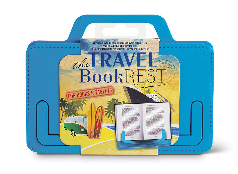 Travel bookrest niebieski uchwyt do książki / tabletu