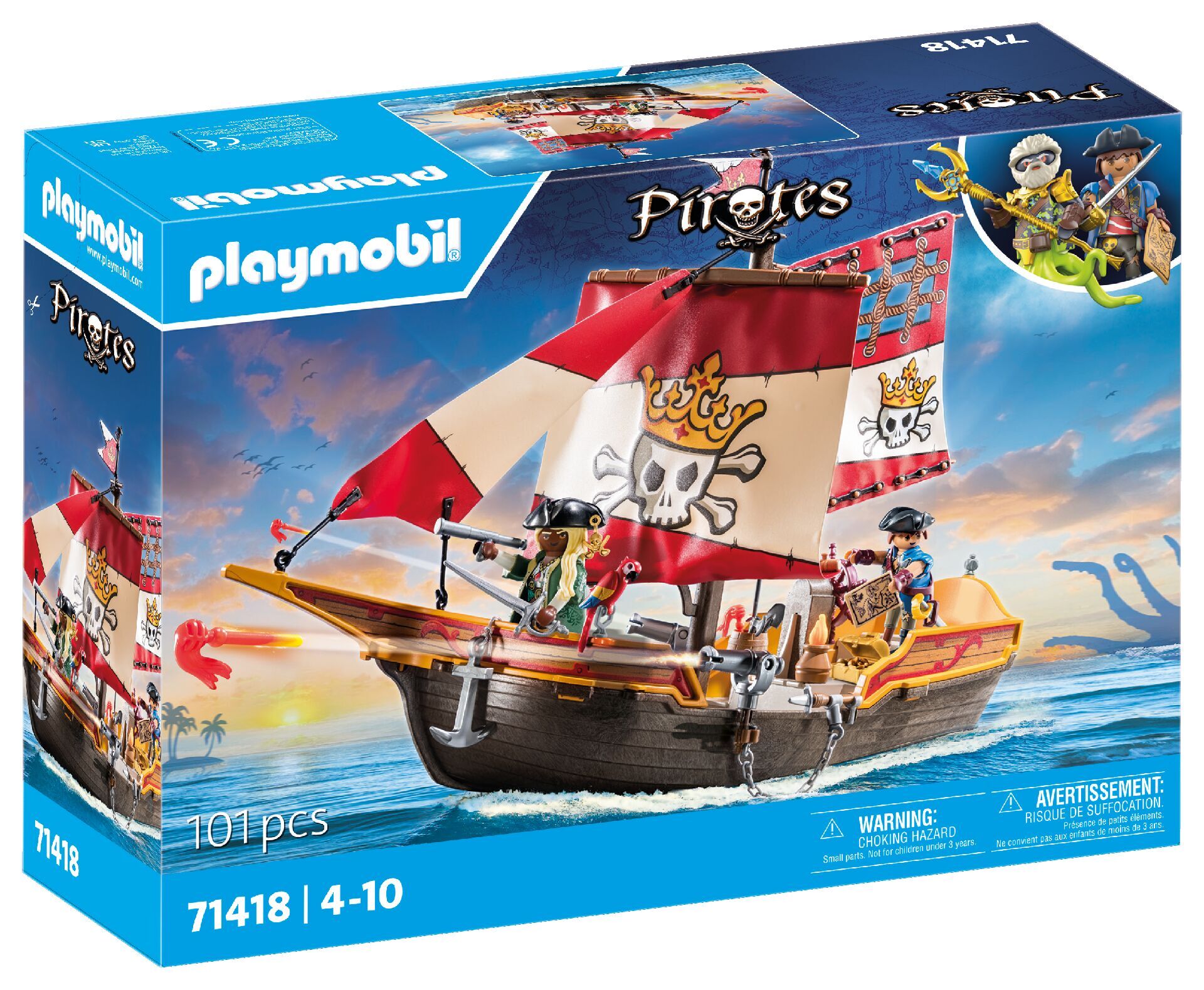 Playmobil Statek piracki 71418