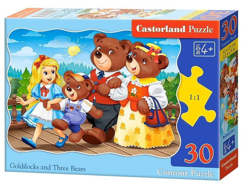 Puzzle 30 złotowłosa i trzy niedźwiedzie b-03716-1