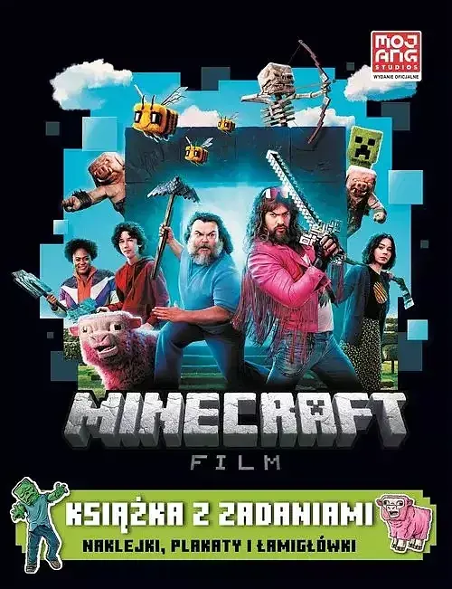Minecraft. Film. Książka z zadaniami. Naklejki, plakaty i łamigłówki