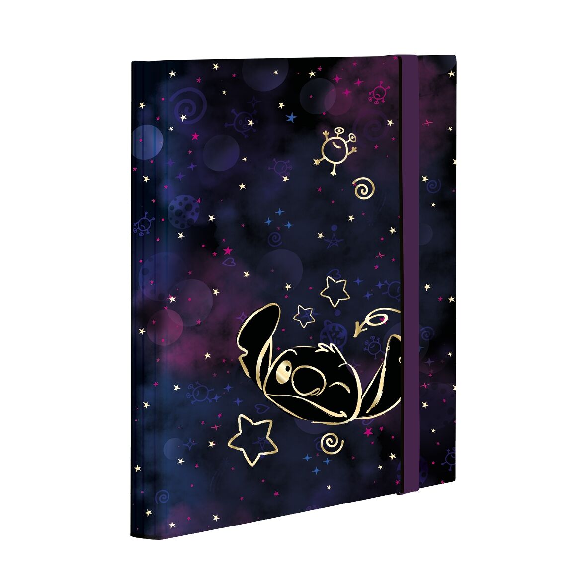 Teczka A4 z gumką Disney Gold Stitch