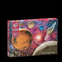 Puzzle 1000 space above lunar horizon