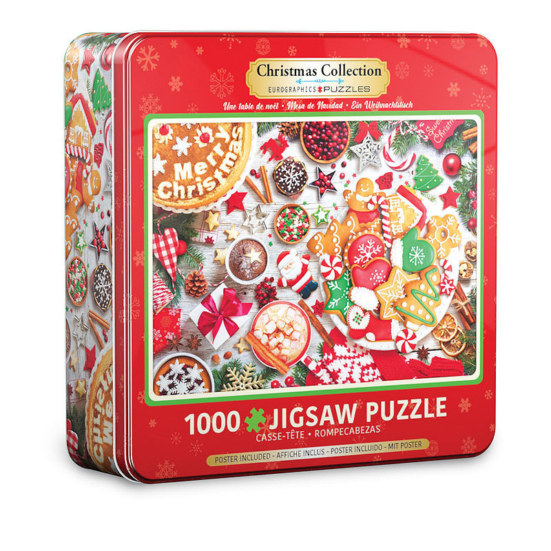 Puzzle 1000 christmas table tin 8051-5623