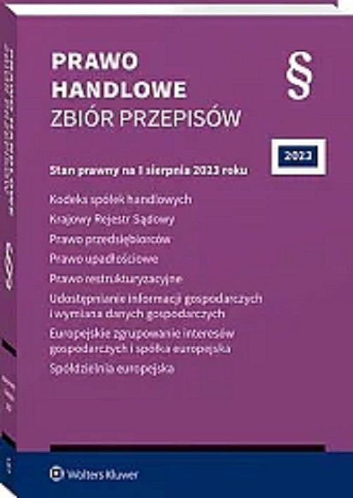 Prawo handlowe Zbiór przepisów