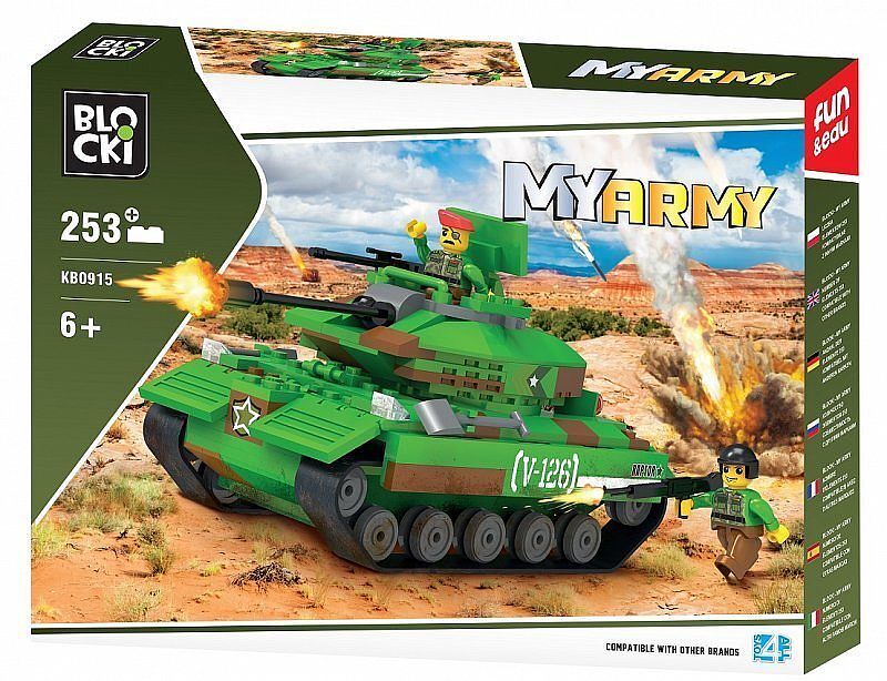 Klocki blocki 253 el. Myarmy czołg na pustyni kb0915