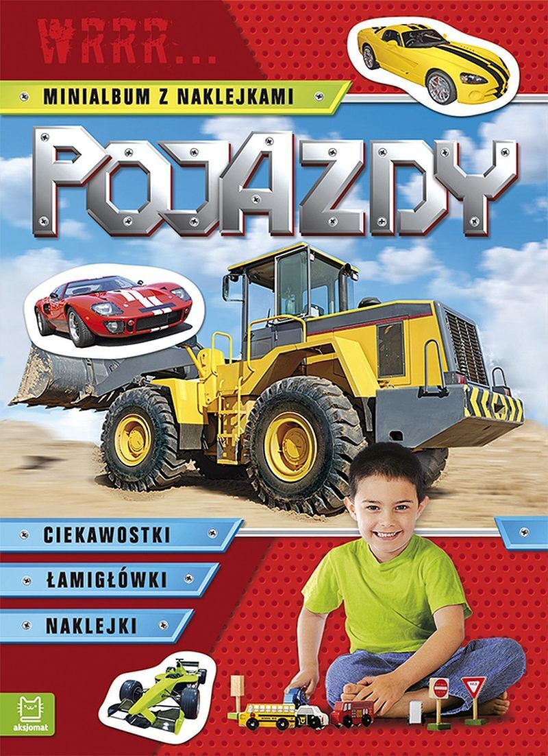 Pojazdy. Wrrr... Minialbum z naklejkami (czerwone)