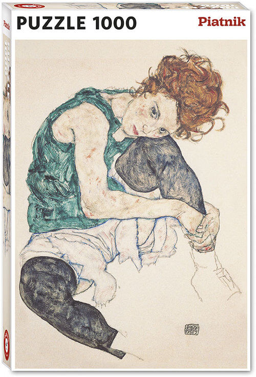 Puzzle 1000 Schiele, Siedząca Kobieta