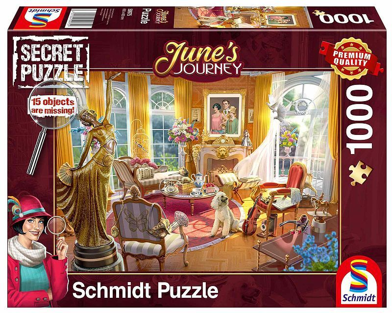 Puzzle 1000 pq june's journey salon w domu rodzinnym