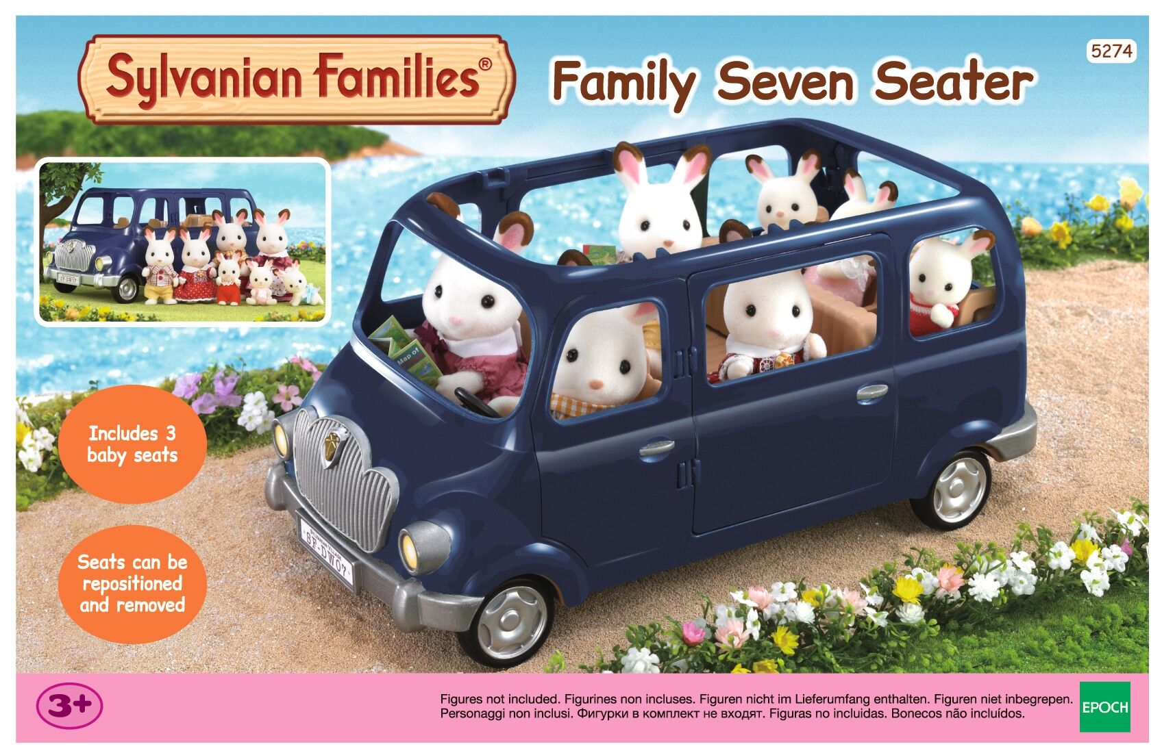 Sylvanian Families Rodzinny siedmioosobowy Minivan 5274