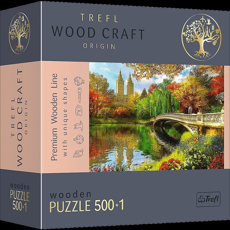 Puzzle 500+1 drewniane central park, manhattan, nowy jork 20157