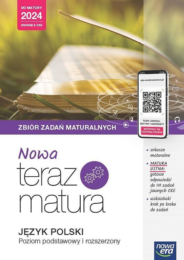 Teraz matura 2023 język polski zbiór zadań maturalnych zakres podstawowy i rozszerzony 2023/24