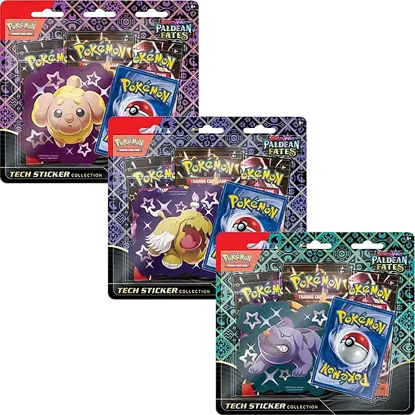 Pokemon tcg: paldean fates tech sticker bundle 1 szt. Mix