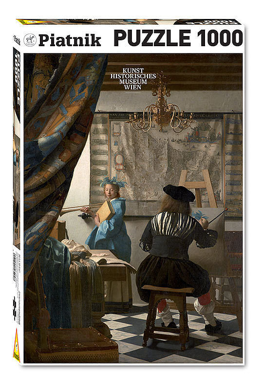 Puzzle 1000 vermeer alegoria malarstwa