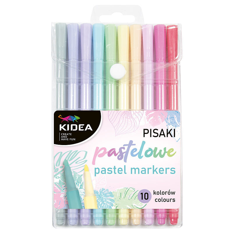 Pisaki kidea pastelowe 10 kolorów