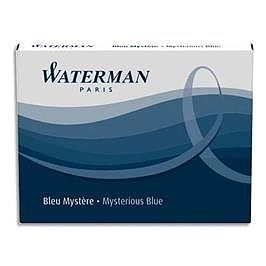 Naboje do pióra wiecznego Waterman niebieskie 8szt.