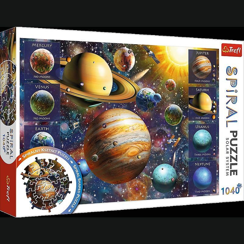 Puzzle 1040 Spiral Puzzle Układ Słoneczny