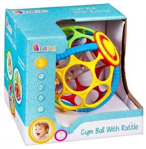 Kula gumowa z grzechotką bambam 383731