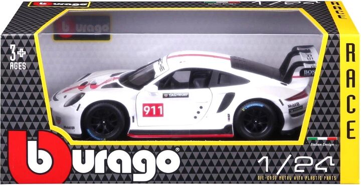 Bburago Model 1:24 Porsche Race 911 RSR GT biały 18-28013