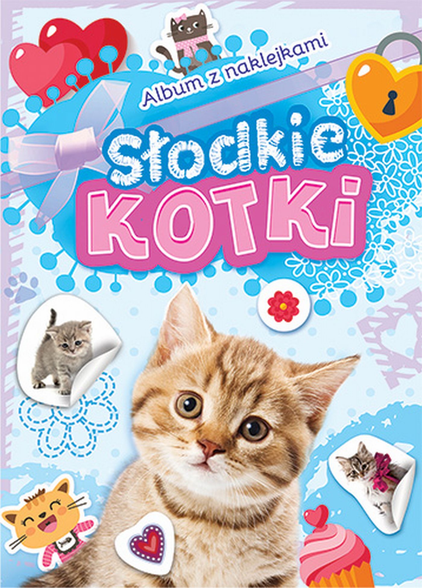 Album z naklejkami. Słodkie kotki
