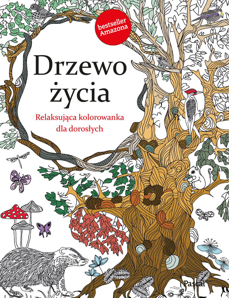 Drzewo Zycia.Relaksująca kolorowanka dla dorosłych