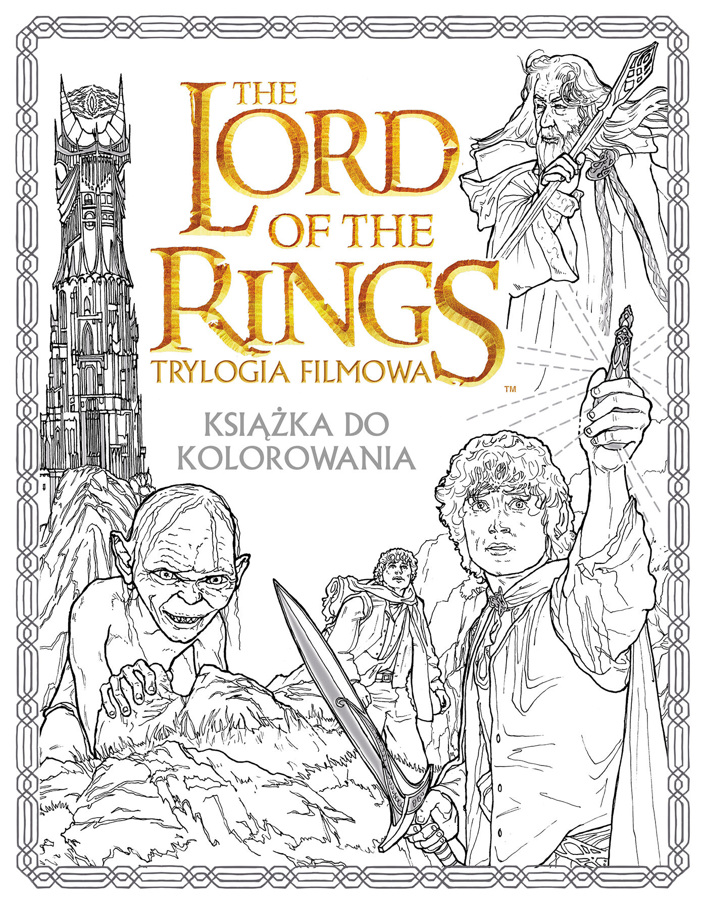 The Lord of the Rings. Trylogia filmowa. Książka do kolorowania