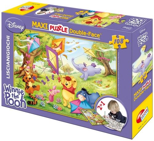 Puzzle dwustronne Maxi Kubuś Puchatek 108
