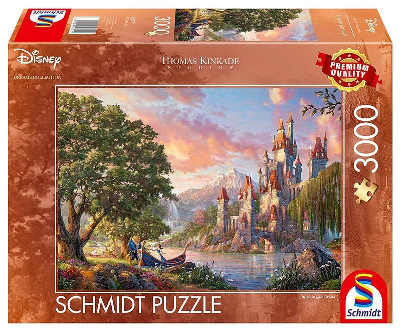 Puzzle 3000 pq t. Kinkade piękna i bestia