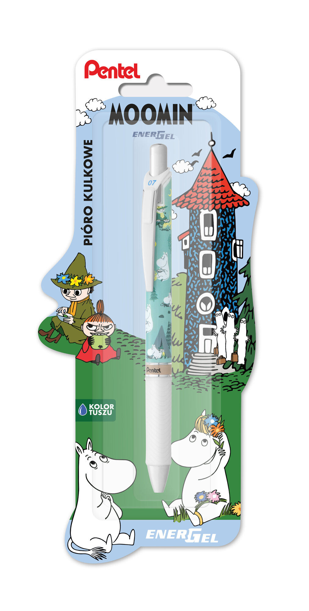 Pióro kulkowe EnerGel Muminki Włóczykij BL77MM3