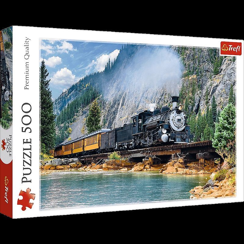 Puzzle 500 górski pociąg 37379