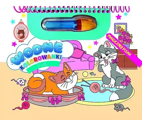 Kotki. Wodne kolorowanki. Magiczny pisak