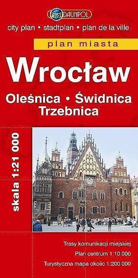 Wrocław. Oleśnica. Świdnica. Trzebnica. Plan miasta