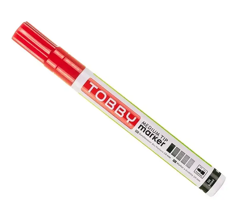 Marker olejowy tobby czerwony 1szt