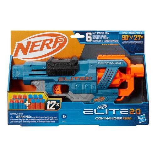 NERF Elite 2.0 Commander RD 6, pistolety i wyrzutnie