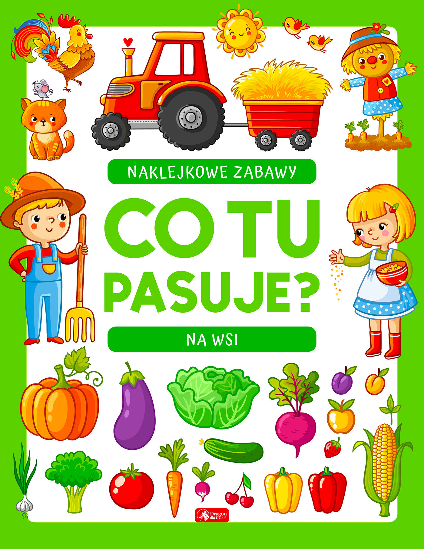 Co tu pasuje? Naklejkowe zabawy. Na wsi