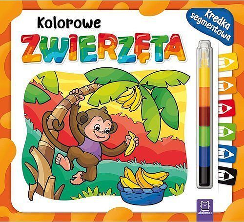 Kolorowe zwierzęta. Kredka segmentowa