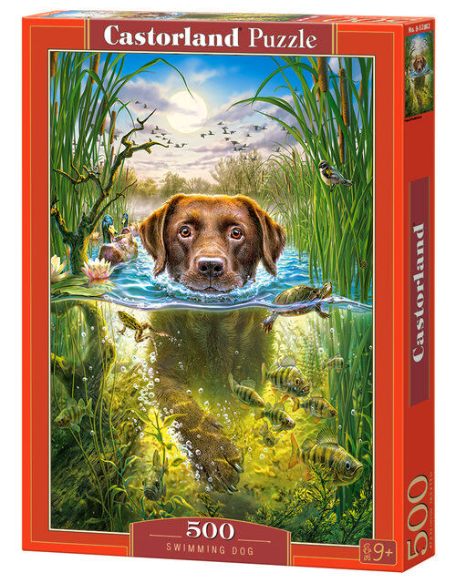 Puzzle Swimming Dog 500