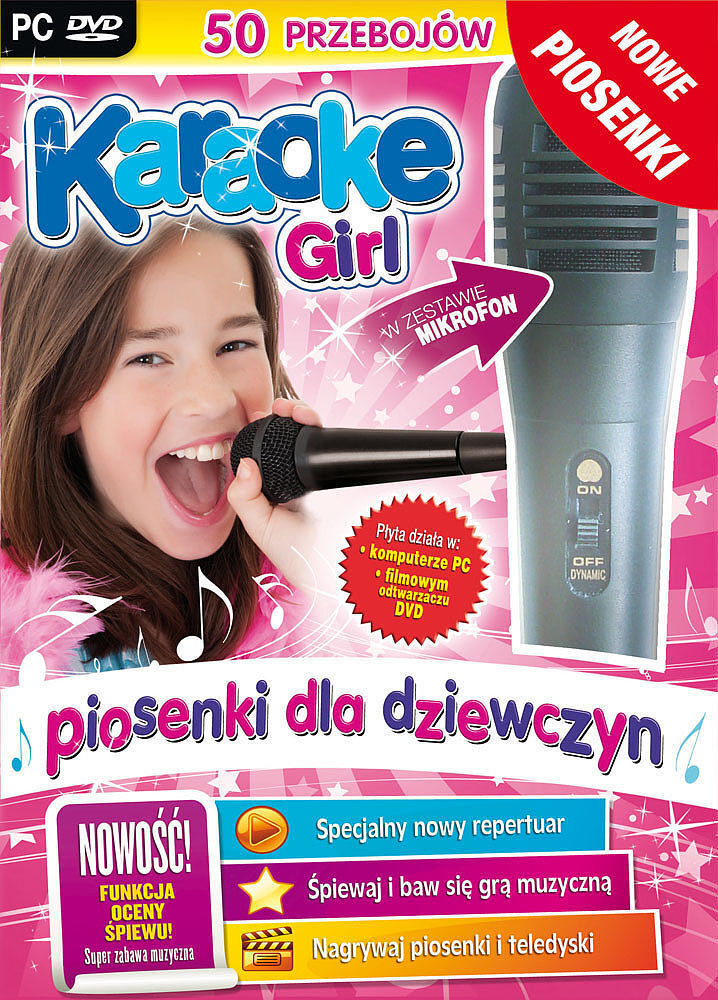 Karaoke girl z mikrofonem pc-dvd (nowa edycja)