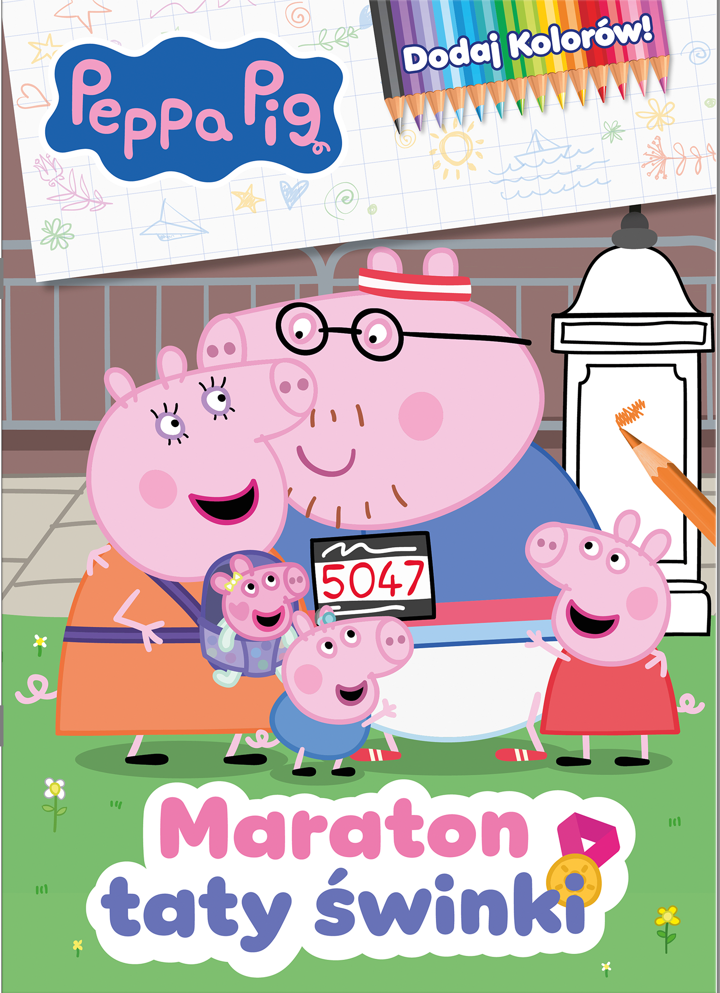 Peppa Pig. Dodaj Kolorów. Maraton taty świnki