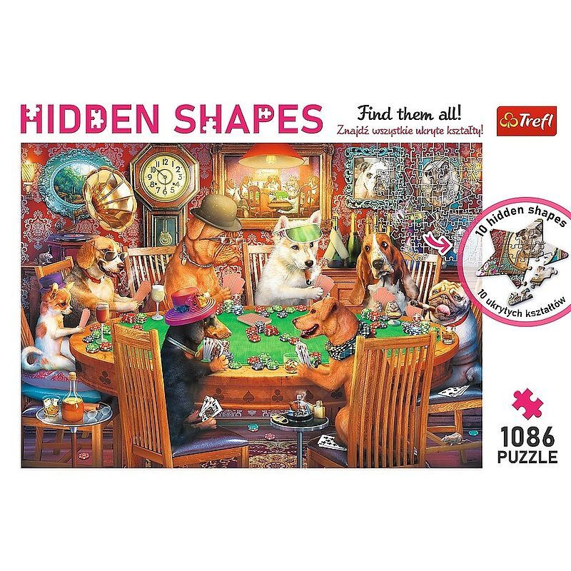 Puzzle 1086 hidden shapes wieczór gier 10749