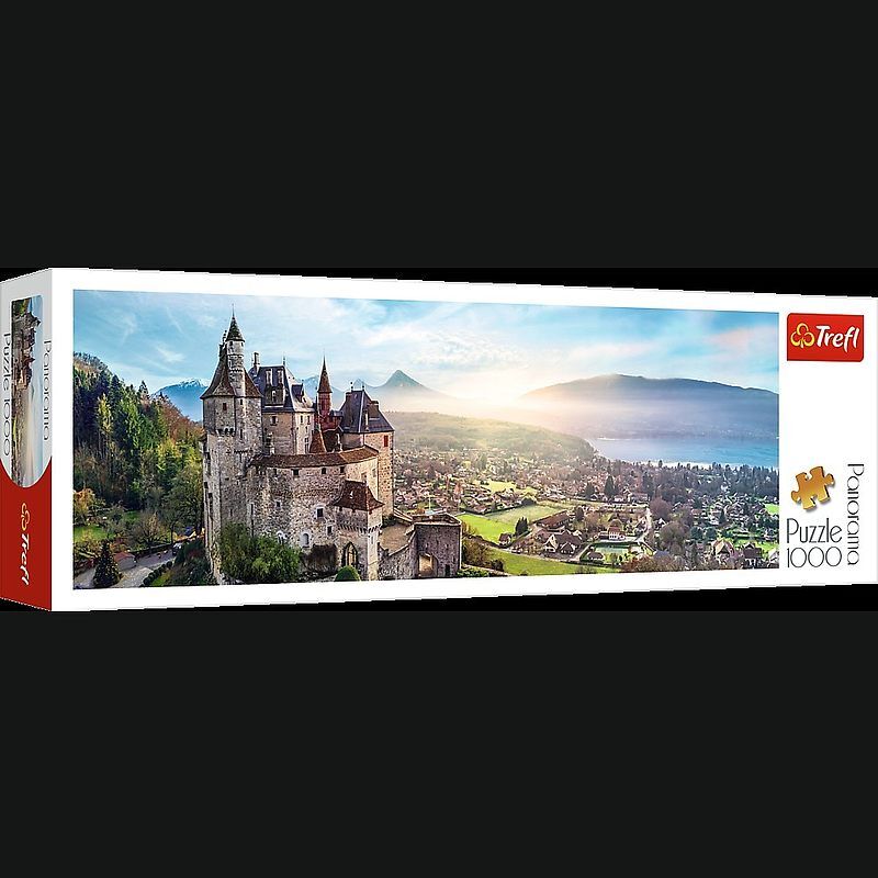 Puzzle 1000 panoramiczne zamek menthon francja 29055