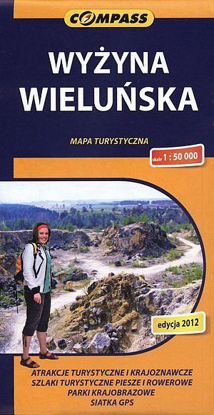 Wyżyna Wieluńska. Mapa turystyczna w skali 1:50 000